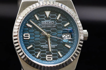 Land-Dweller Mod "Dark Blue" - Reloj personalizado con cristal de zafiro y acero inoxidable 316L | XP Watch Co.