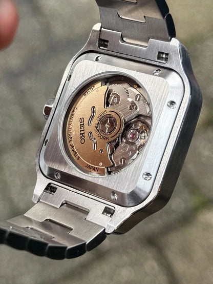 Santeiko Mod Classic White - Reloj personalizado con movimiento automático NH35 y acero inoxidable 316L | XP Watch Co.