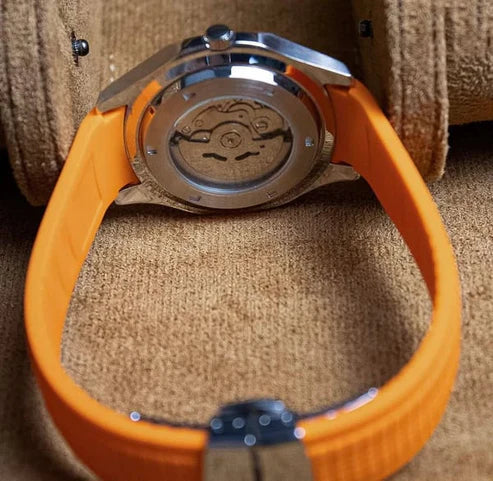 Aqua-Tropic Mod "Orange" - Reloj personalizado con movimiento automático NH35 y cristal de zafiro | XP Watch Co.