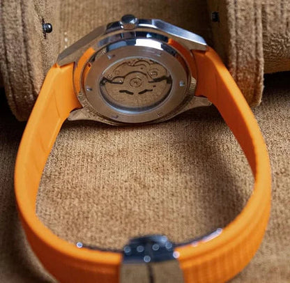 Aqua-Tropic Mod "Orange" - Reloj personalizado con movimiento automático NH35 y cristal de zafiro | XP Watch Co.