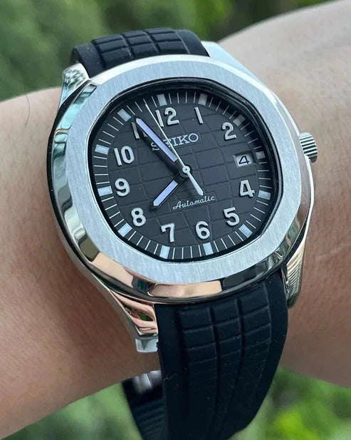 XP XP Mod Aqua-Tropic Mod Classic Black - NH35 automático, cristal zafiro, acero 316L, correa negra | XP Watch Co.