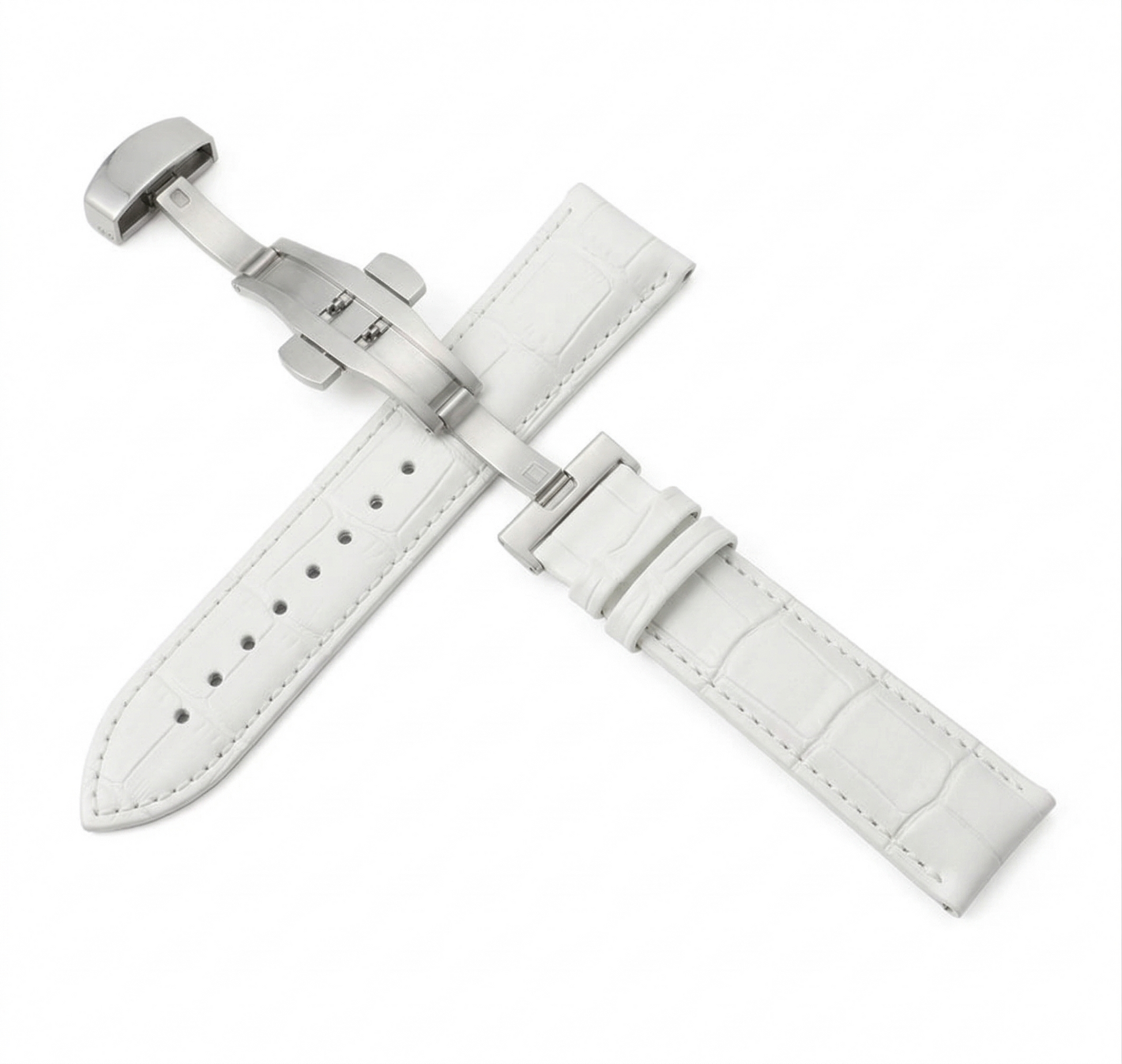 Grandko Strap - Cuero blanco con cierre metálico, movimiento NH70, diseño artesanal lujo | XP Watch Co.