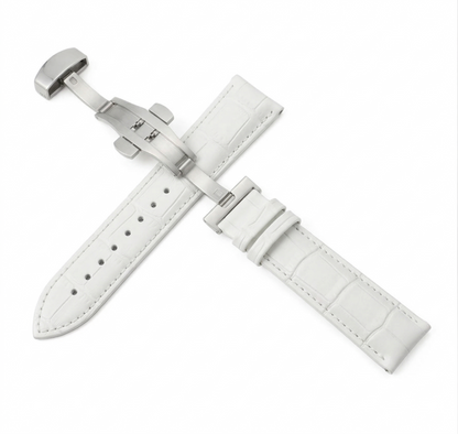 Grandko Strap - Cuero blanco con cierre metálico, movimiento NH70, diseño artesanal lujo | XP Watch Co.