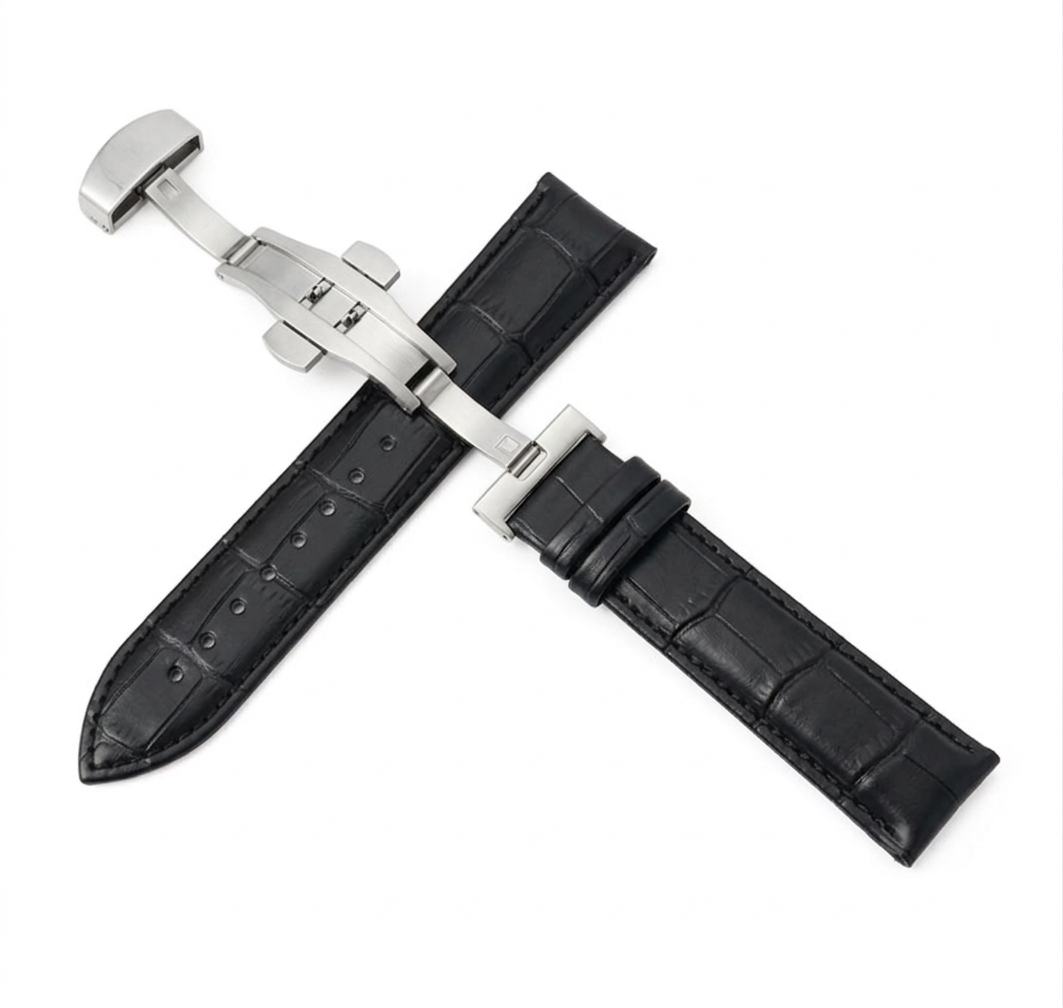 Nautic Strap - Cuero - Correa de cuero genuino con cierre desplegable en acero inoxidable 316L | XP Watch Co.