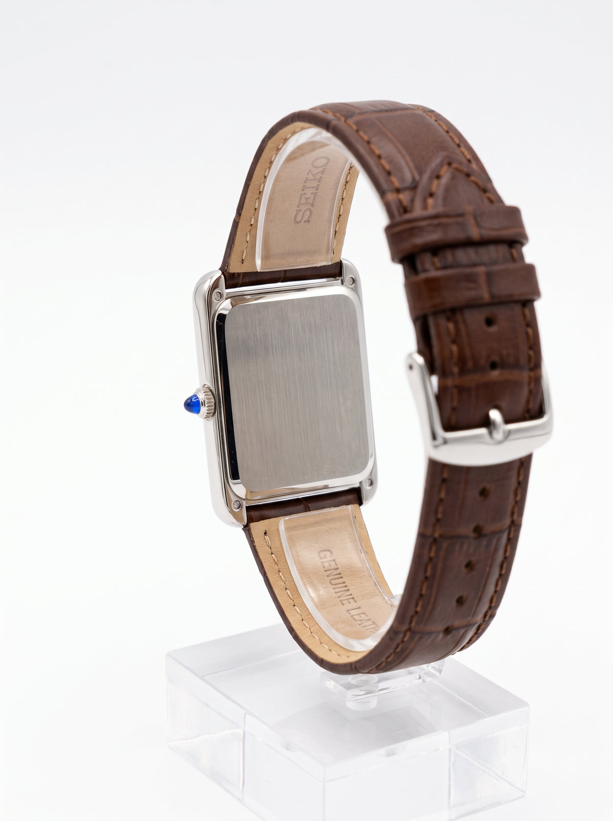 Santeiko Tank Chocolate Vintage - Reloj personalizado con cristal de zafiro | XP Watch Co.