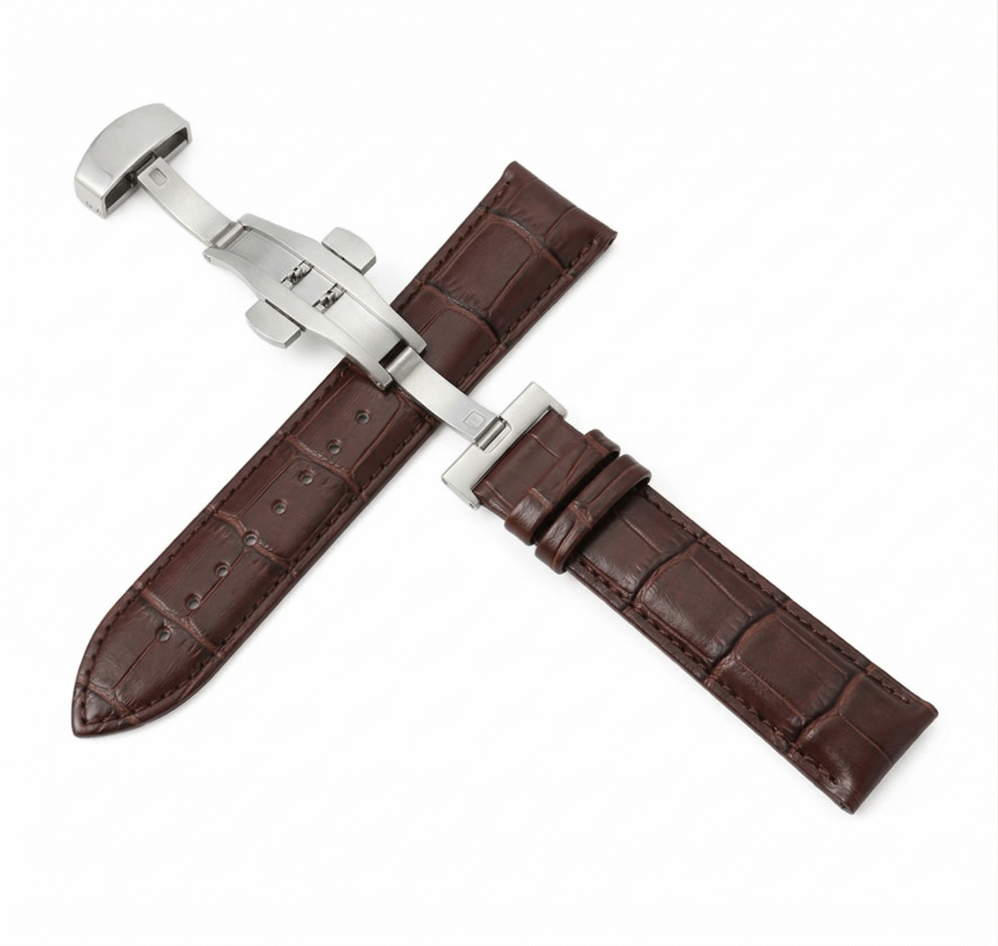 Grandko Strap - Cuero marrón con hebilla de acero 316L compatible NH70 automático | XP Watch Co.