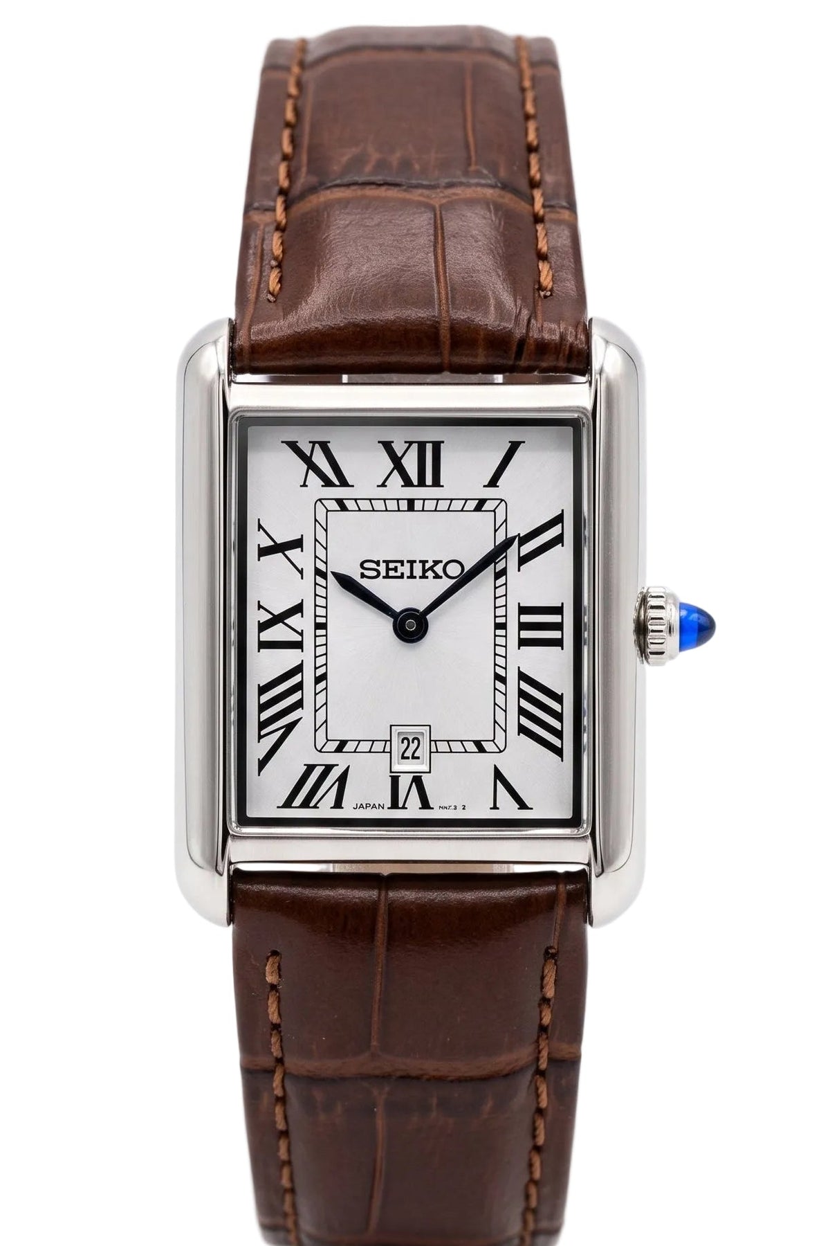 Santeiko Tank Chocolate Vintage - Reloj personalizado con cristal de zafiro | XP Watch Co.