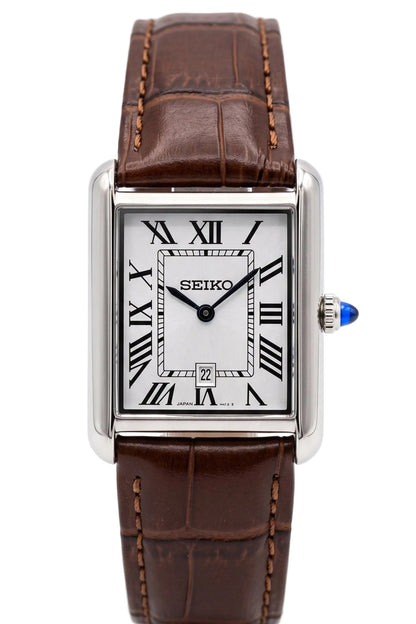 Santeiko Tank Chocolate Vintage - Reloj personalizado con cristal de zafiro | XP Watch Co.