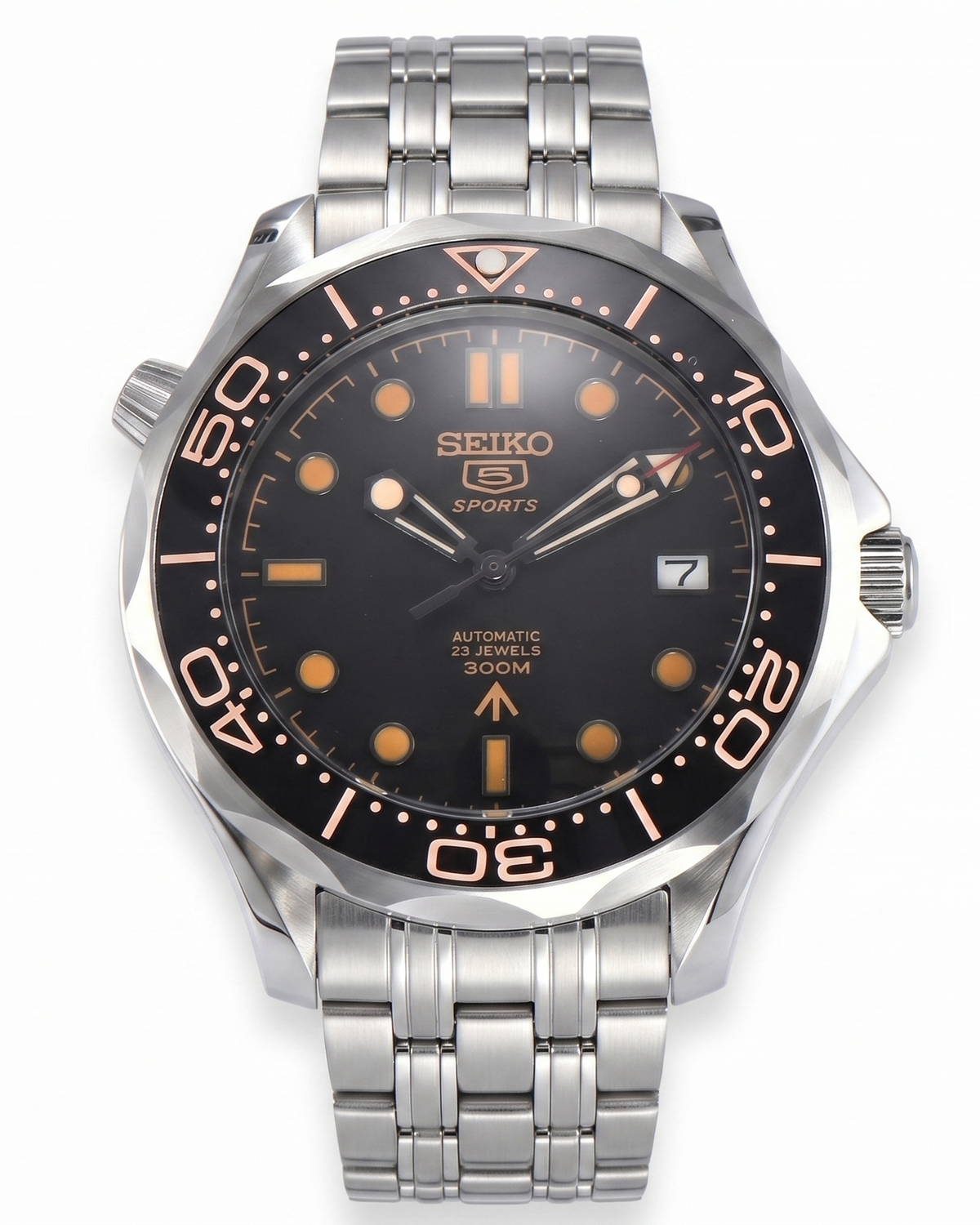 Mod Seamaster Diver 5 Sports - 007 - Reloj automático personalizado con acero 316L y cristal de zafiro | XP Watch Co.