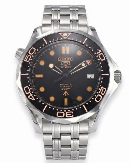 Mod Seamaster Diver 5 Sports - 007 - Reloj automático personalizado con acero 316L y cristal de zafiro | XP Watch Co.