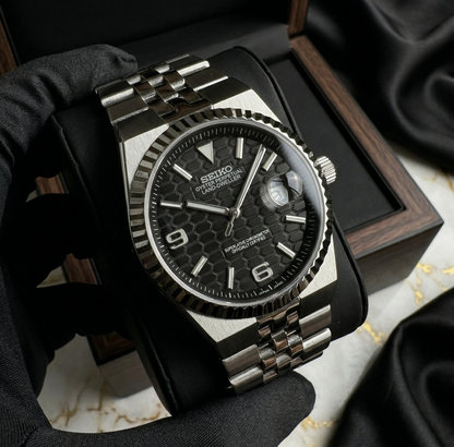 Land-Dweller "Black" Dial - Reloj personalizado con movimiento automático NH35 y cristal de zafiro | XP Watch Co.