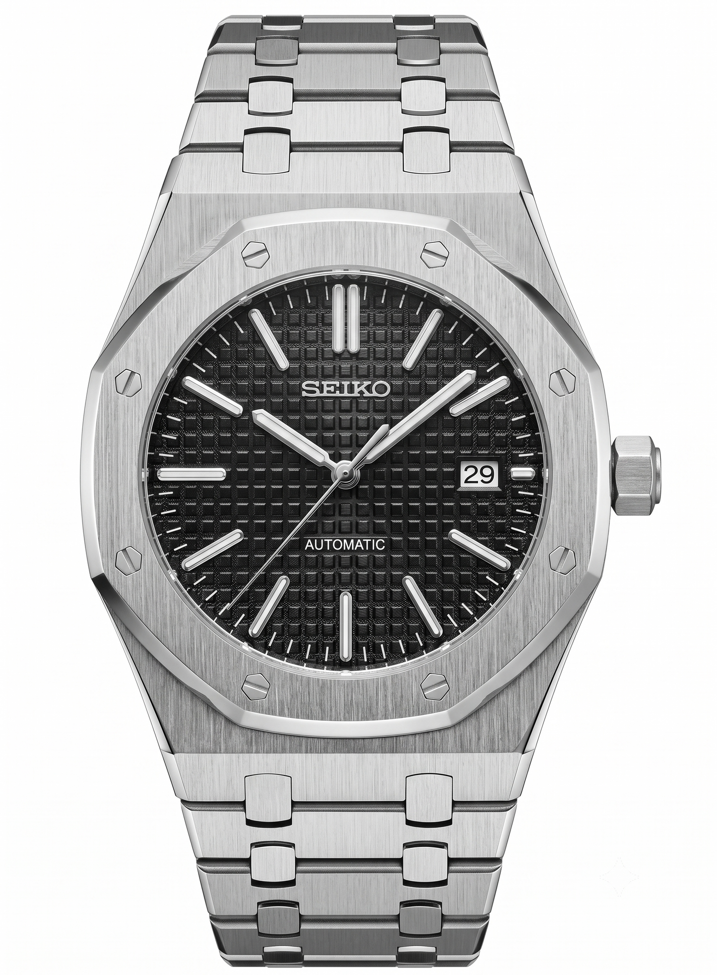 ROAK "Black Classic" - Reloj personalizado con movimiento automático NH35 y acero inoxidable 316L | XP Watch Co.