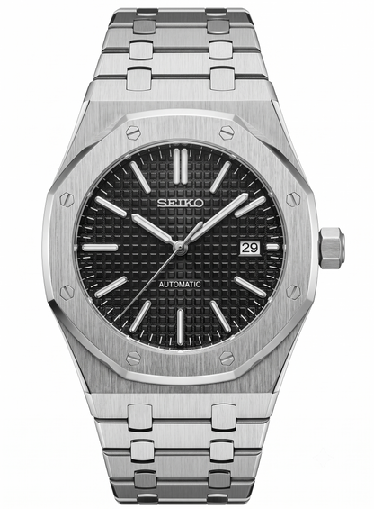 ROAK "Black Classic" - Reloj personalizado con movimiento automático NH35 y acero inoxidable 316L | XP Watch Co.
