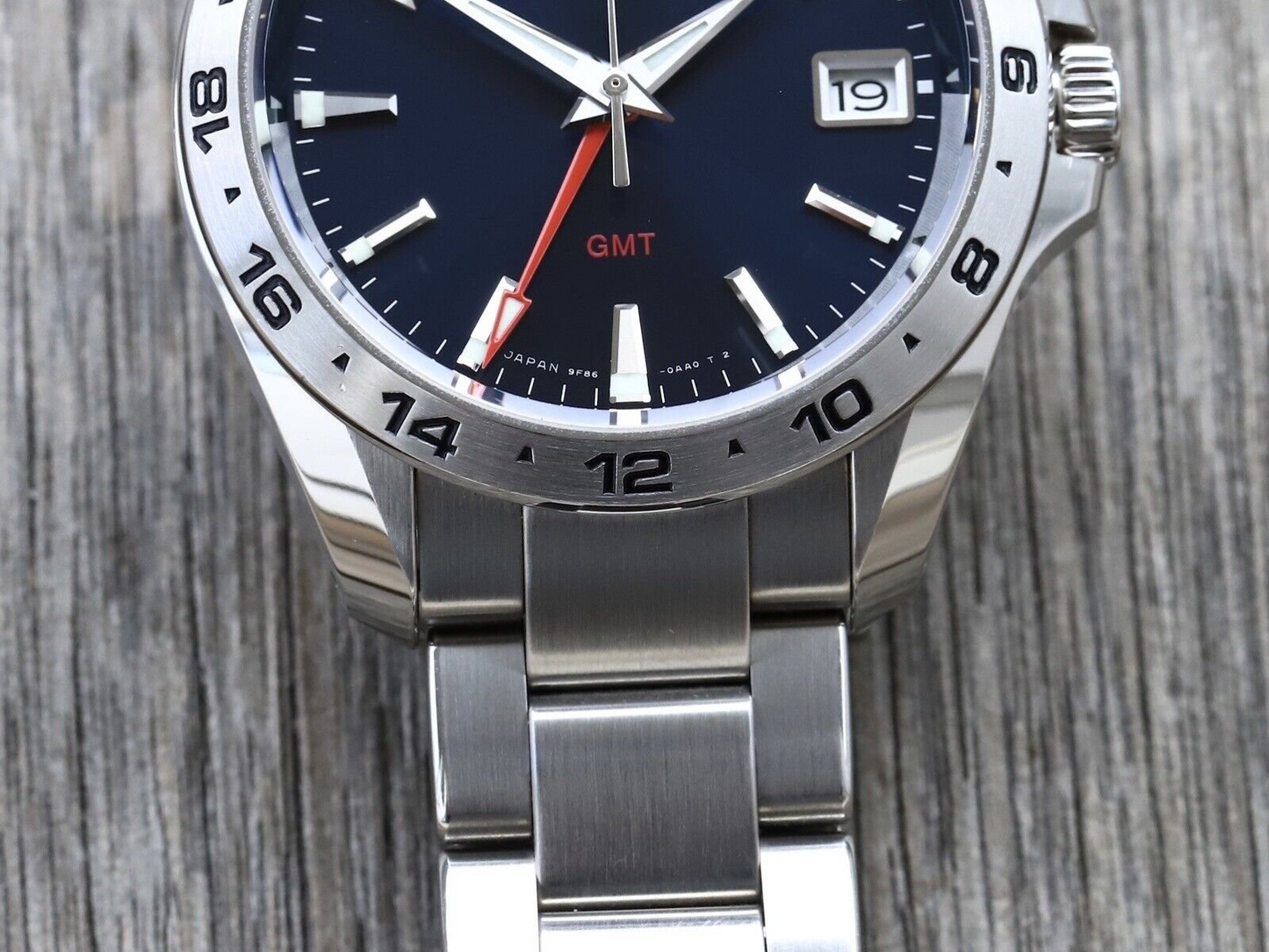 Grandko Mod GMT Dual-Time 39.5mm | Midnight Blue - Reloj personalizado con cristal de zafiro y acero inoxidable 316L | XP Watch Co.
