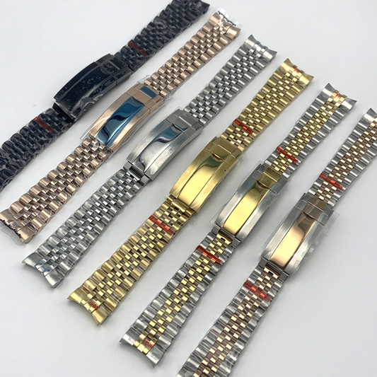 Correa Estilo Jubilee - Correas en acero inoxidable 316L para reloj personalizado de lujo silencioso | XP Watch Co.