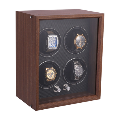 Enrollador de Reloj Automático 4 Relojes con Motor Japonés y LED - lujo silencioso con acero inoxidable 316L | XP Watch Co.