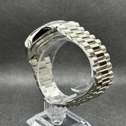 DD-President "Royal White Roman" - Reloj personalizado con cristal de zafiro y acero inoxidable 316L | XP Watch Co.