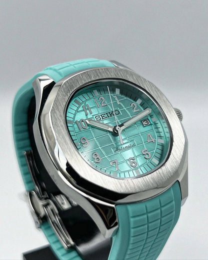 Aqua-Tropic Mod "Tiffany Blue" - Reloj personalizado con movimiento automático NH35 y cristal de zafiro | XP Watch Co.