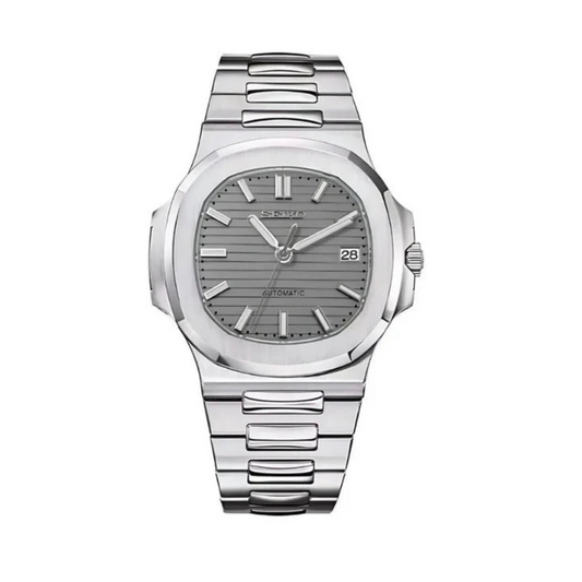 XP XP Mod Nautic Mod "Silver Grey" con movimiento NH35 automático, acero 316L y cristal zafiro | XP Watch Co.