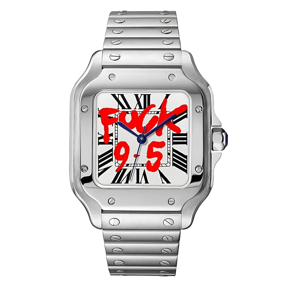 Santeiko Mod "Fck 9-5" - Reloj personalizado con acero inoxidable 316L y cristal de zafiro | XP Watch Co.