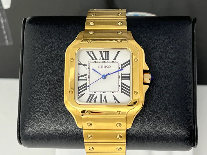 Santeiko Mod "Gold" - Reloj personalizado con acero inoxidable 316L y movimiento automático NH35 | XP Watch Co.