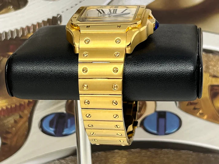Santeiko Mod "Gold" - Reloj personalizado con cristal de zafiro y acero inoxidable 316L | XP Watch Co.