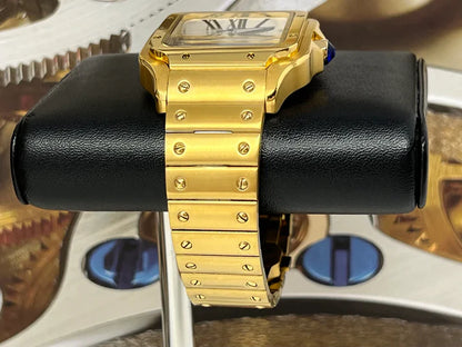 Santeiko Mod "Gold" - Reloj personalizado con cristal de zafiro y acero inoxidable 316L | XP Watch Co.