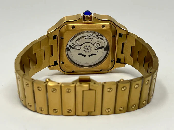 Santeiko Mod "Gold" - Reloj personalizado con movimiento automático NH35 y acero inoxidable 316L | XP Watch Co.