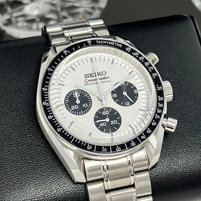 Speedy Chrono "Panda" - Reloj personalizado con cristal de zafiro y acero inoxidable 316L | XP Watch Co.