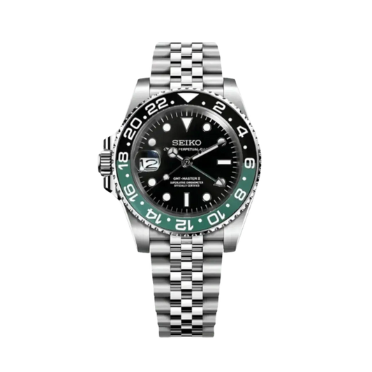 XP Mod XP Mod GMT Dual-Time Dual-Time "Sprite" con movimiento NH70, acero 316L, cristal zafiro y bisel bicolor | XP Watch Co.
