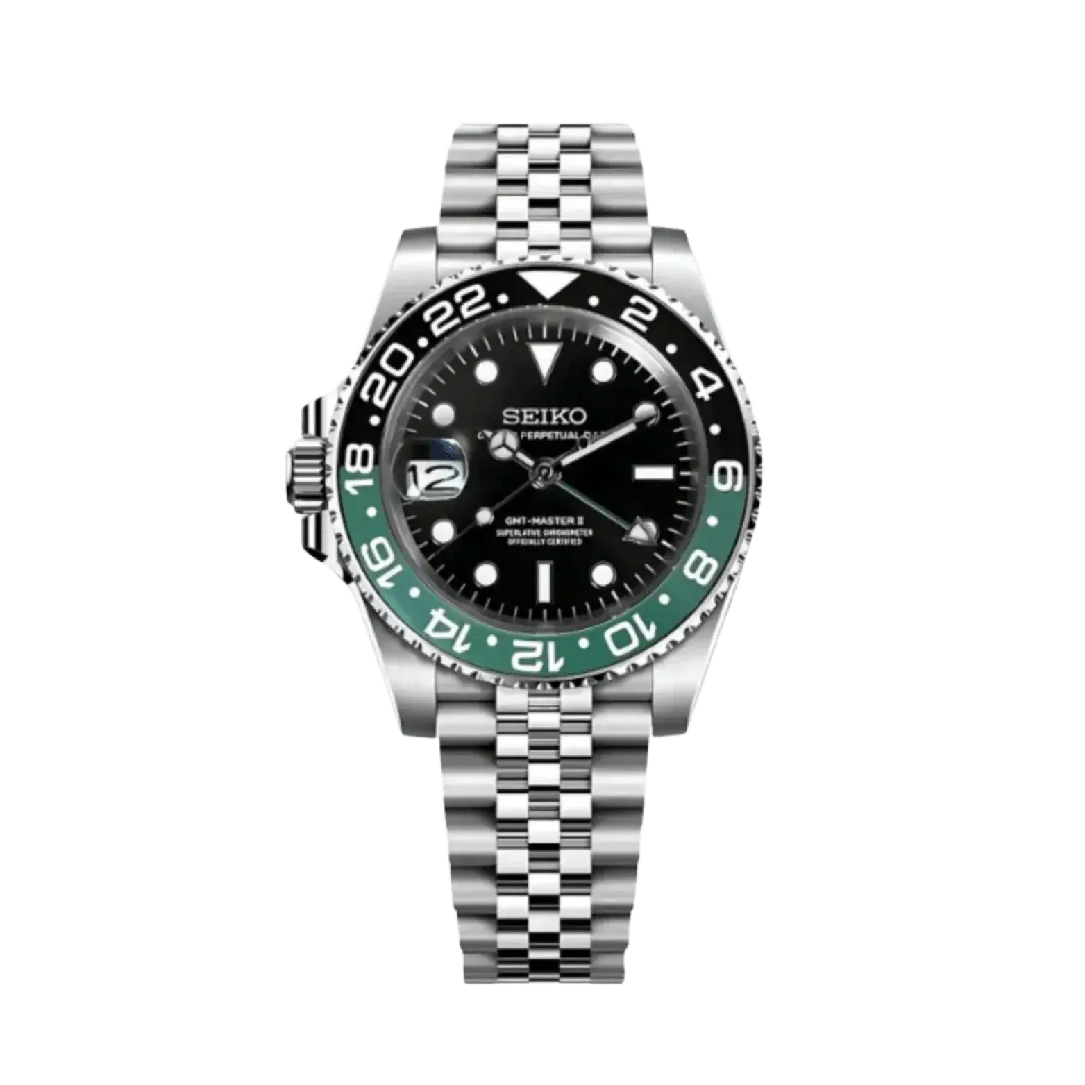 GMT Dual-Time"Sprite" - Reloj personalizado con cristal de zafiro y acero inoxidable 316L | XP Watch Co.