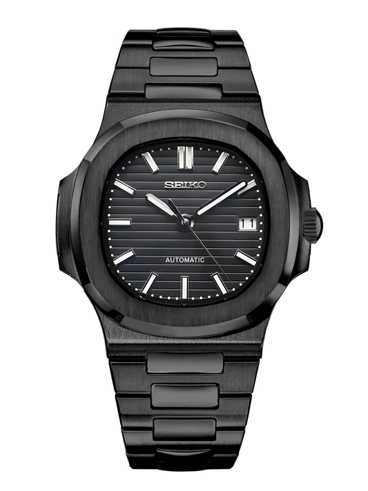 XP XP Mod Nautic Mod "Midnight Black Stealth" con movimiento automático NH35, cristal zafiro y acero 316L | XP Watch Co.