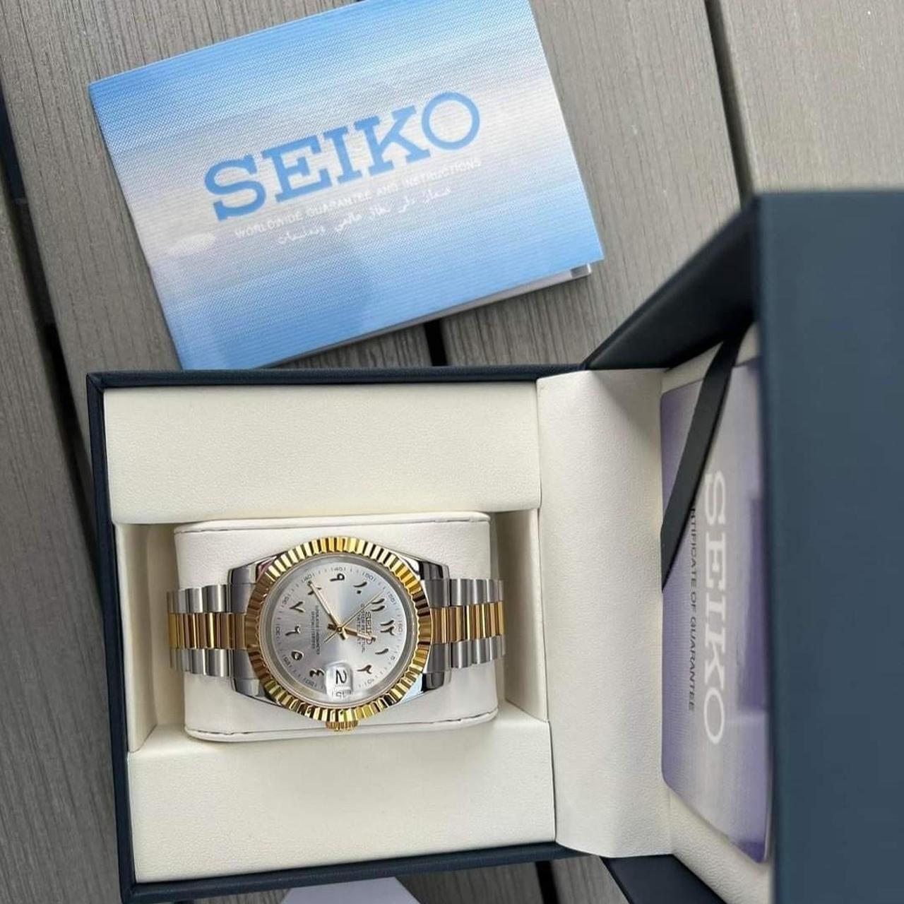 DJ-Fluted Two-Tone Arabic "Pure White" con movimiento VK63, acero 316L y cristal zafiro | XP Watch Co.