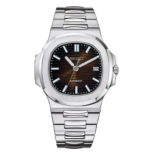 Nautic Mod "Chocolate Brown" - Reloj personalizado con acero 316L y cristal de zafiro | XP Watch Co.
