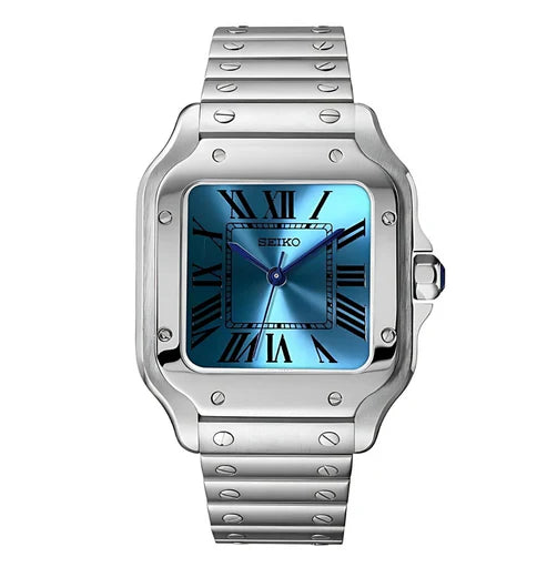 Santeiko Mod "Ice Blue" - Reloj personalizado con cristal de zafiro y acero inoxidable 316L | XP Watch Co.