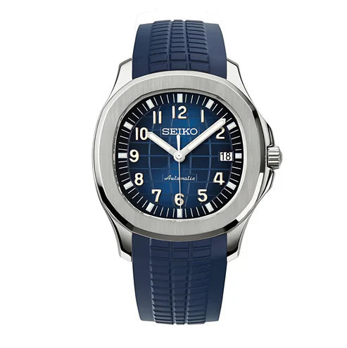 Aqua-Tropic Mod "Navy" - Reloj personalizado con movimiento automático NH35 y cristal de zafiro | XP Watch Co.