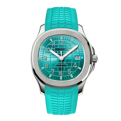 Aqua-Tropic Mod "Tiffany Blue" - Reloj personalizado con movimiento automático NH35 y cristal de zafiro | XP Watch Co.