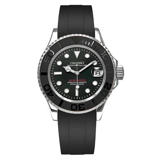Yacht Master "Silver" - Reloj personalizado con cristal de zafiro y acero inoxidable 316L | XP Watch Co.