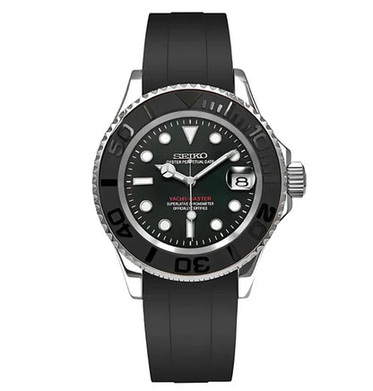 Yacht Master "Silver" - Reloj personalizado con cristal de zafiro y acero inoxidable 316L | XP Watch Co.