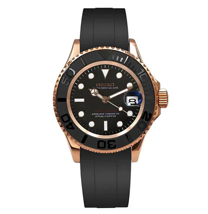 Yacht Master "Rose Gold" - Reloj personalizado con acero inoxidable 316L y cristal de zafiro | XP Watch Co.
