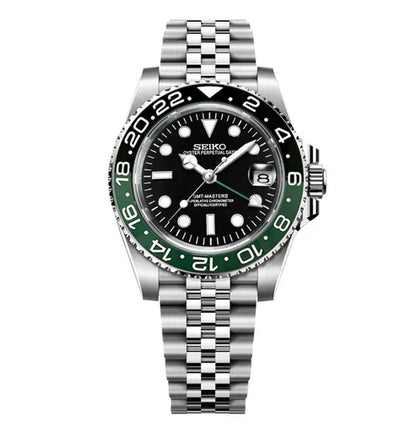 GMT Dual-Time Dual-Time "Starbucks" - Reloj personalizado con movimiento automático NH35 y cristal de zafiro | XP Watch Co.