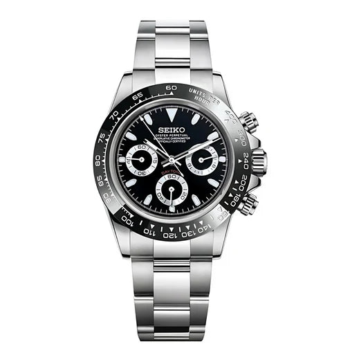 D-Racing "Panda Platinum" - Reloj personalizado con cristal de zafiro y acero inoxidable 316L | XP Watch Co.
