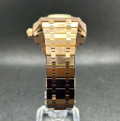 Reloj Automático XP Mod XP Mod ROAK RoseGold "Black dial" con movimiento NH70, acero 316L y cristal zafiro | XP Watch Co.