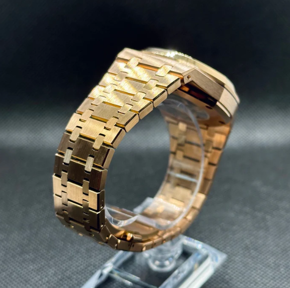Reloj Automático XP Mod XP Mod ROAK RoseGold "Black dial" con movimiento NH70, acero 316L y cristal zafiro | XP Watch Co.