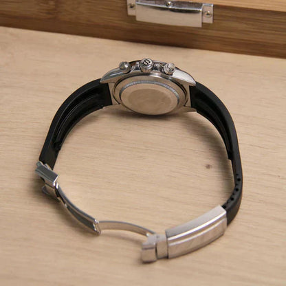 D-Racing "Panda Platinum" - Reloj personalizado con cronógrafo VK63 y cristal de zafiro | XP Watch Co.