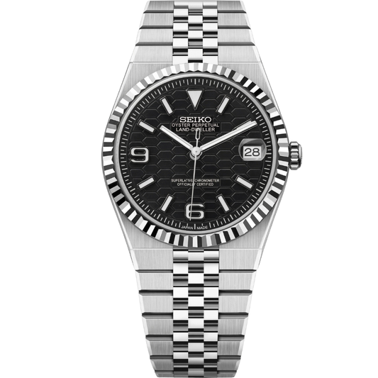 Land-Dweller "Black" Dial - Reloj personalizado con cristal de zafiro y acero inoxidable 316L | XP Watch Co.