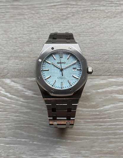 ROAK "Light Blue" - Reloj personalizado con movimiento automático NH35 y cristal de zafiro | XP Watch Co.