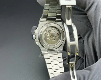 Nautic "Open Heart" Dark Blue - Reloj personalizado con movimiento automático NH35 y acero inoxidable 316L | XP Watch Co.