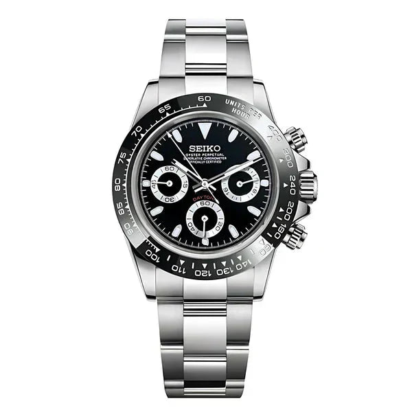 D-Racing "Panda Platinum" - Reloj personalizado con cristal de zafiro y acero inoxidable 316L | XP Watch Co.