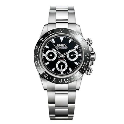 D-Racing "Panda Platinum" - Reloj personalizado con cristal de zafiro y acero inoxidable 316L | XP Watch Co.